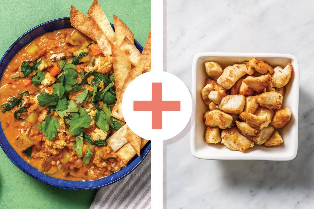 Indian Chicken, Potato & Cauliflower Dhal