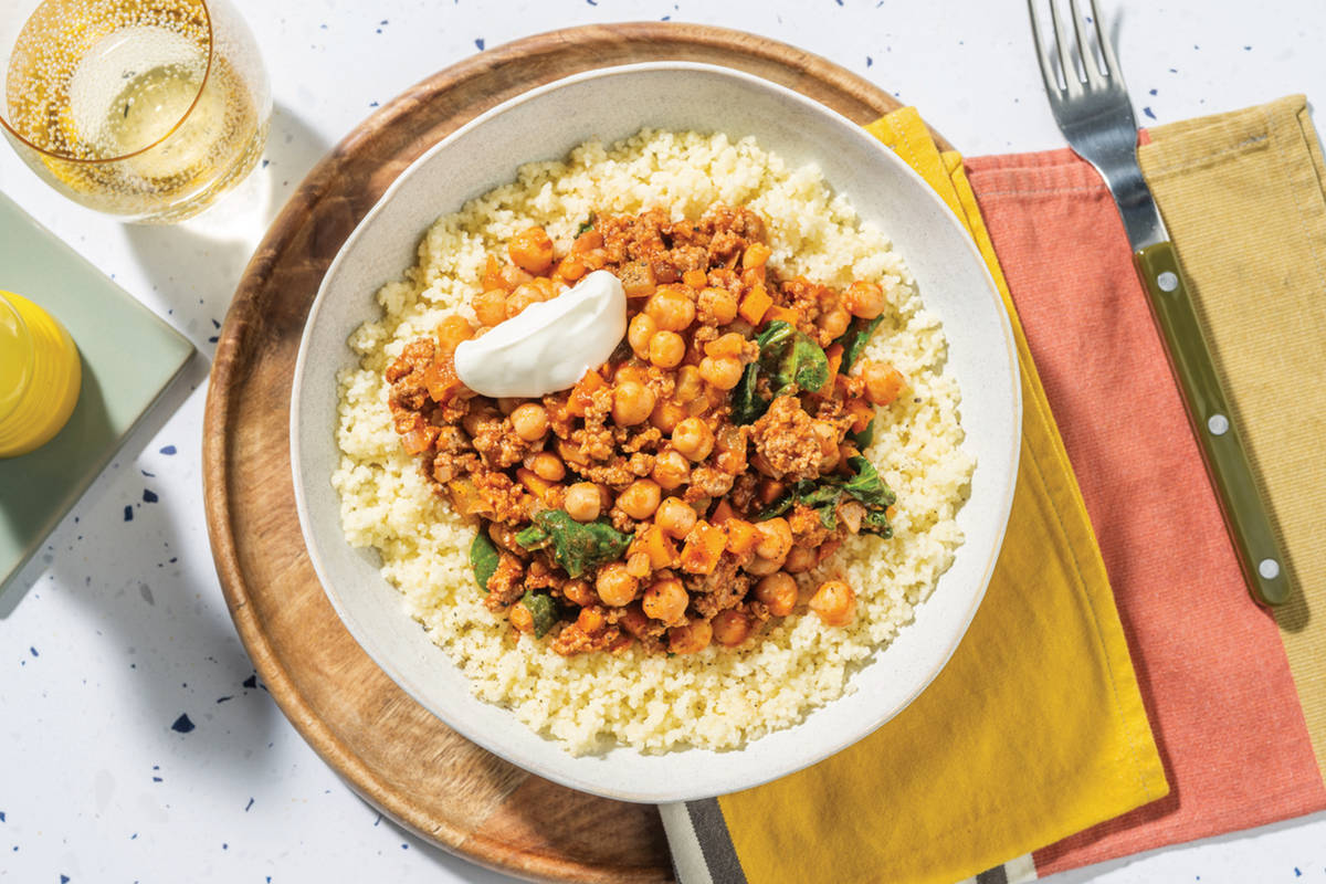 Harissa Lamb & Black Bean Couscous