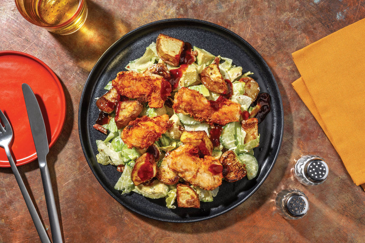Spiced Chicken & Bacon Caesar-Style Salad