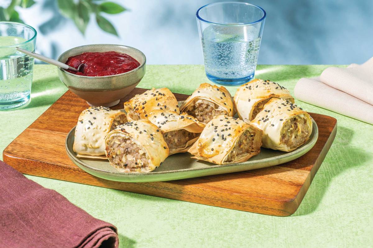 Pork, Apple & Rosemary Sausage Rolls
