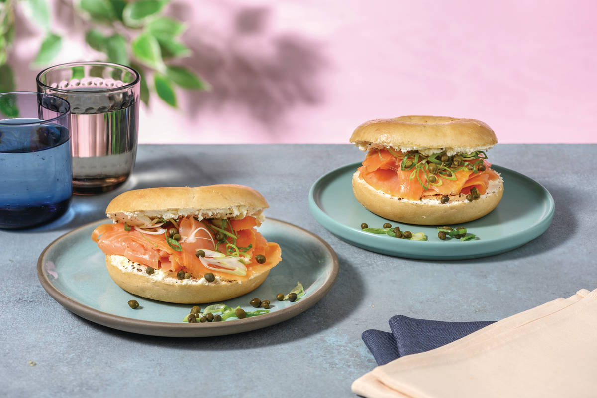 Smoked Salmon & Cream Cheese Bagel