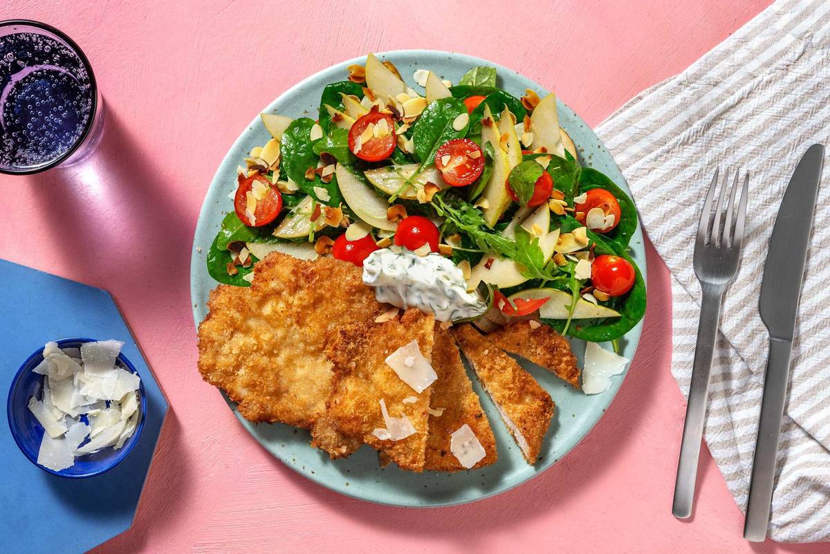 HelloHero: Chicken Cotoletta & Garden Salad