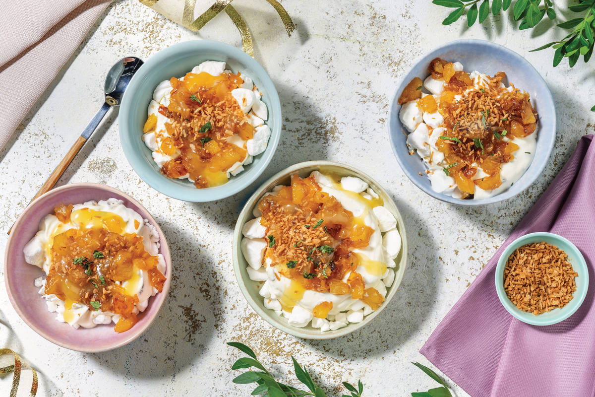 Caramelised Pineapple & Lemon Curd Eton Mess
