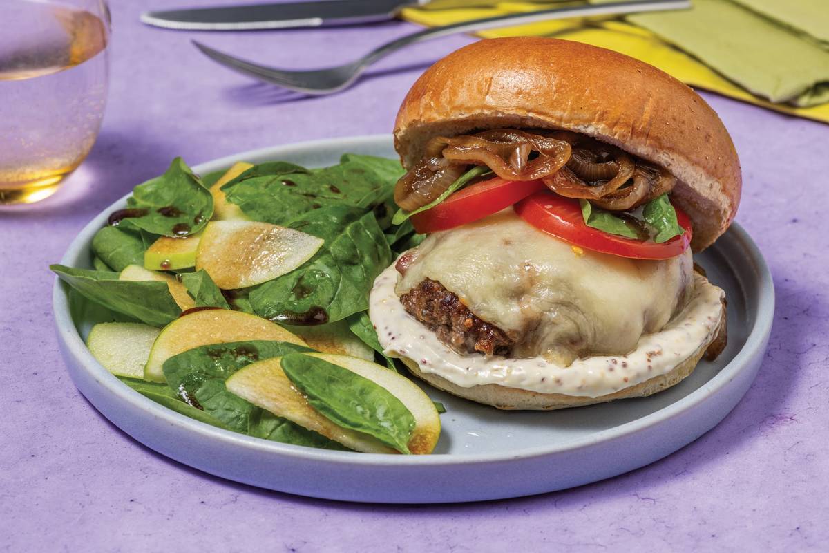 Quick Italian Cheesy Plant-Based Burgers
