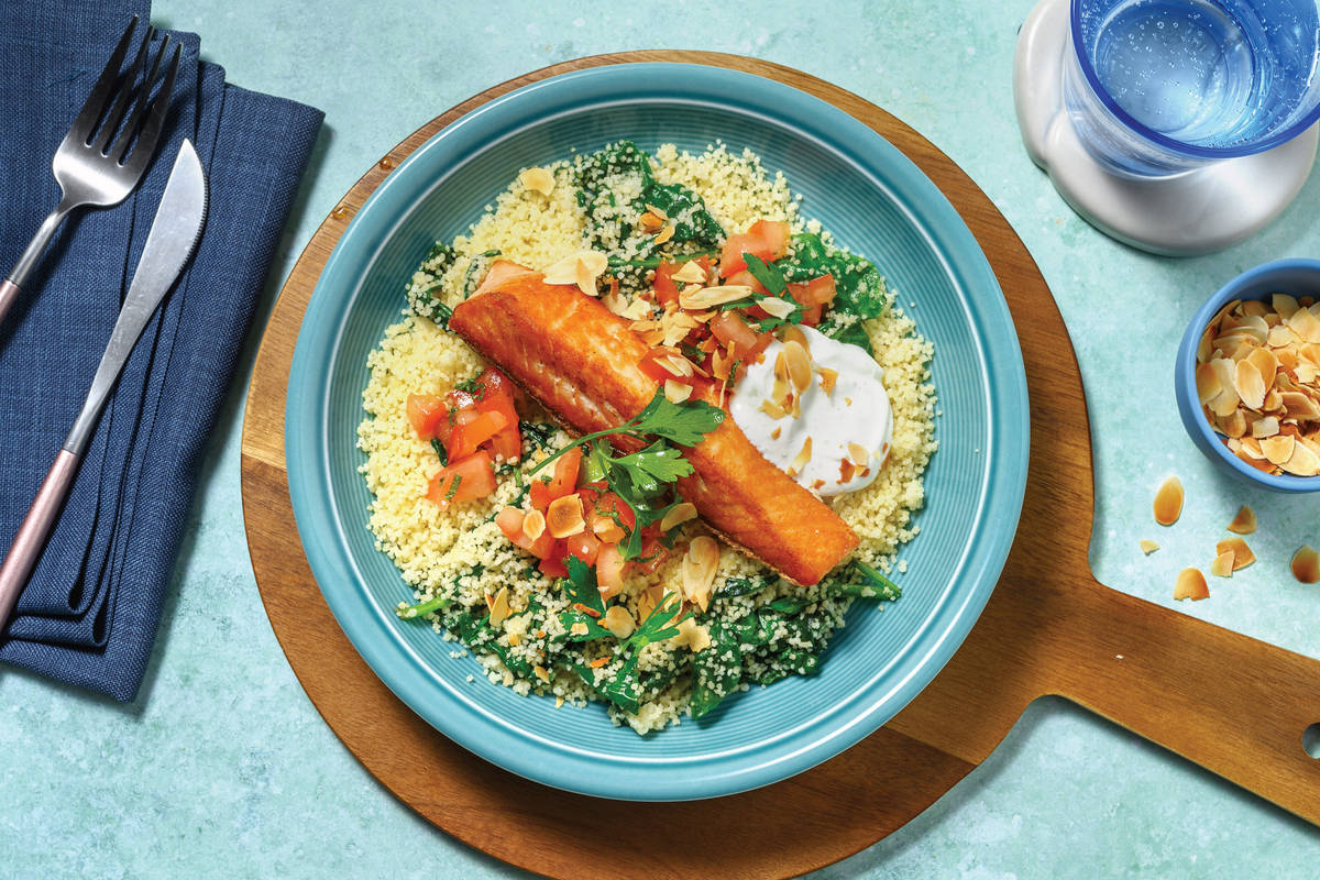 Seared Beef Rump & Spinach Couscous