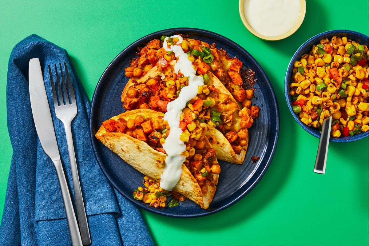 Curried Turkey & Chickpea Dosa-Dillas