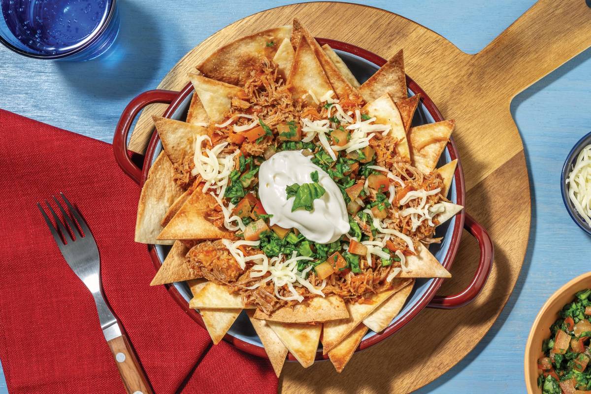 American Pulled Pork Loaded Tortilla Chips