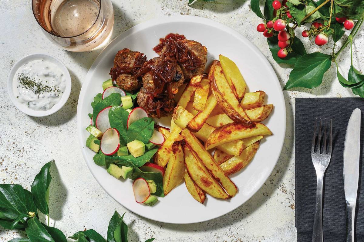 Cranberry, Pistachio, Beef & Venison Rissoles