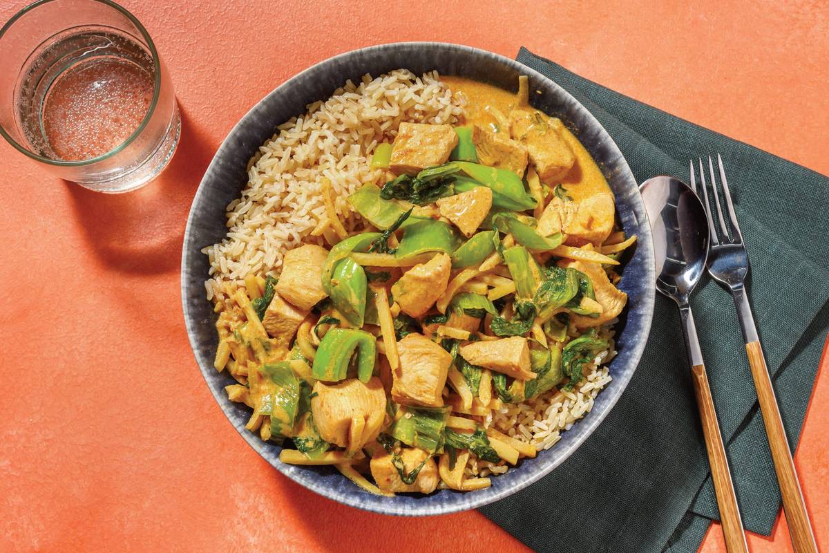 Mild Thai Red Tofu Curry & Brown Rice