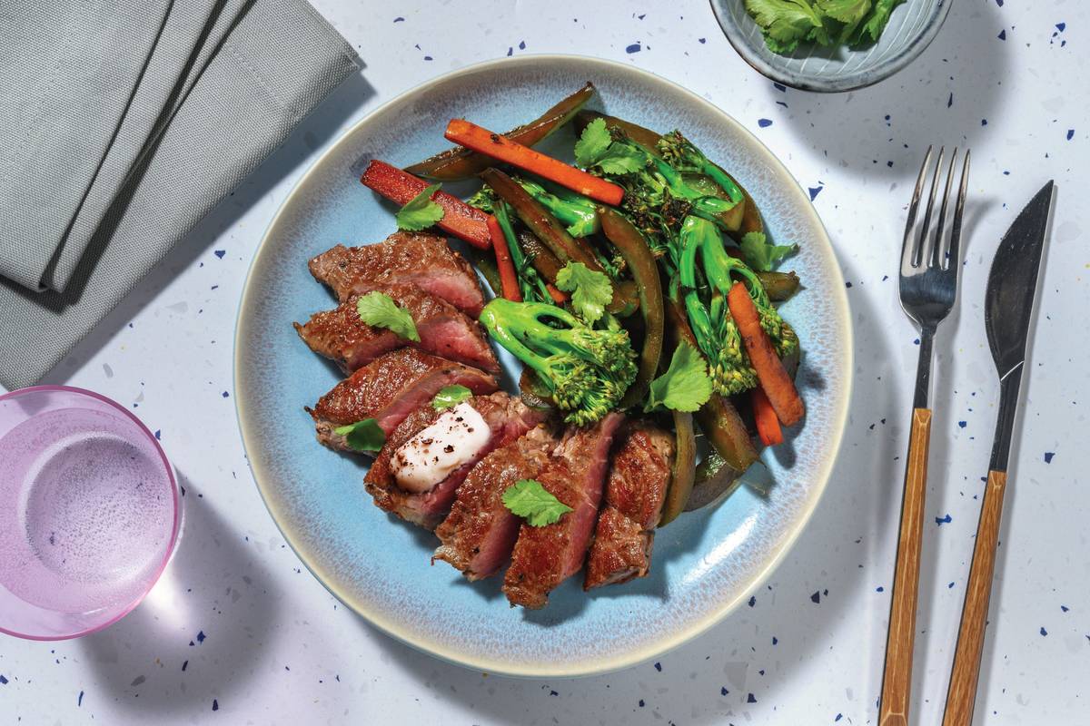 Seared Double Beef Rump & Chilli Garlic Oil