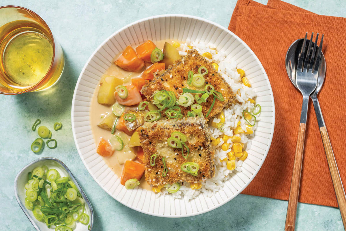 Japanese Crumbed Tofu & Golden Curry