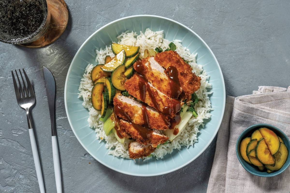 Chicken Katsu & Garlic Rice