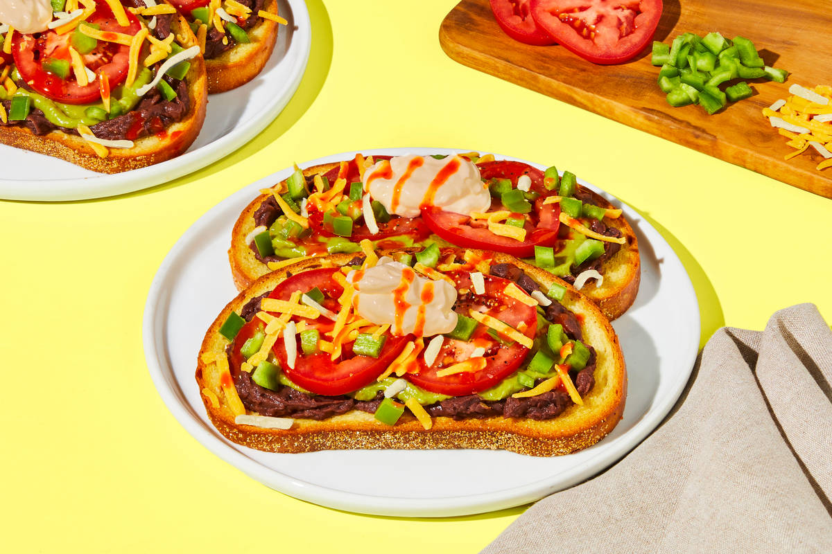 7-Layer Dip Avocado Toasts