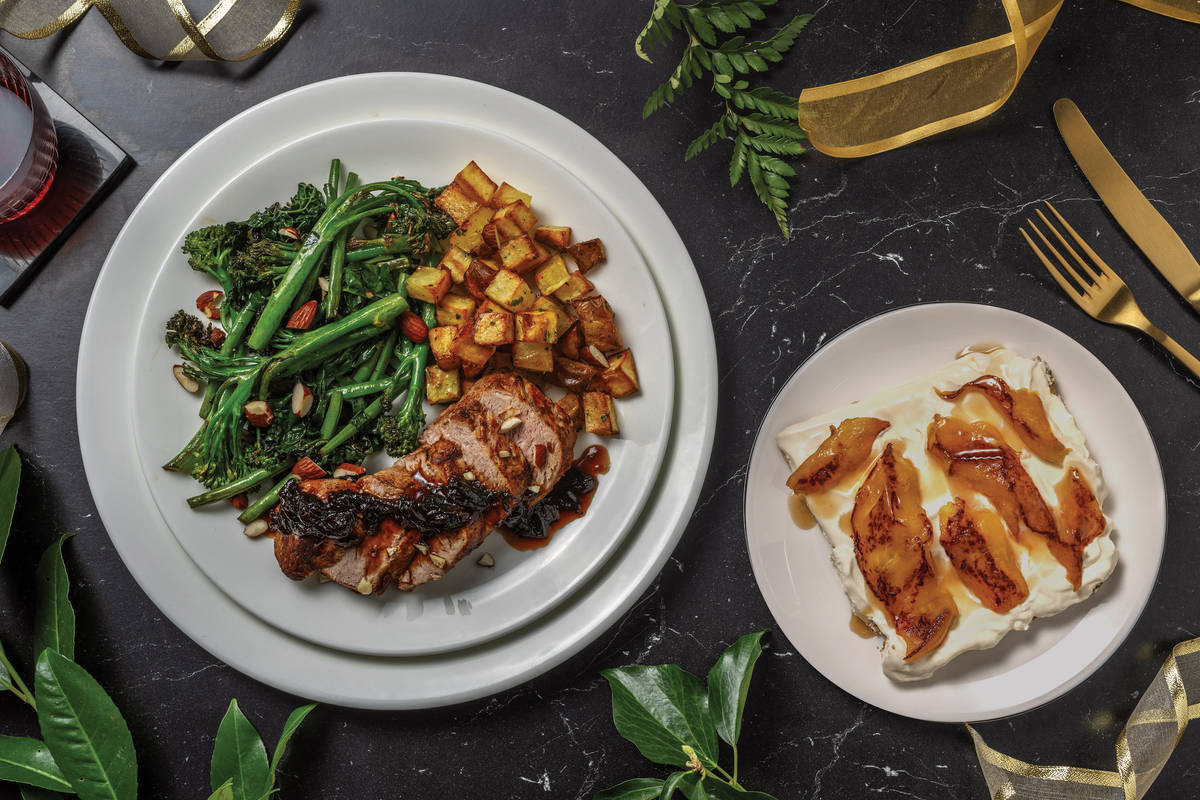 Peppercorn-Crusted Pork Fillet & Roast Potato for Dinner