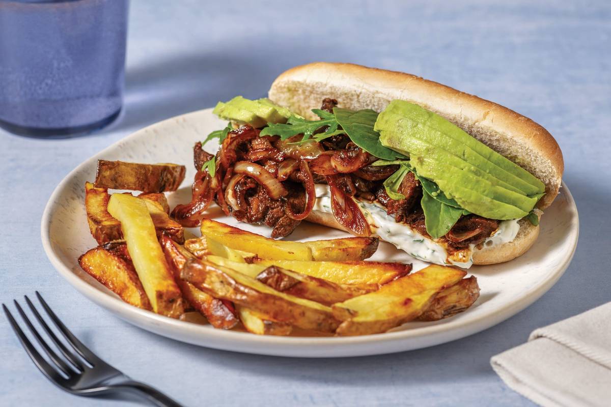 Double Caramelised Beef & Onion Subs