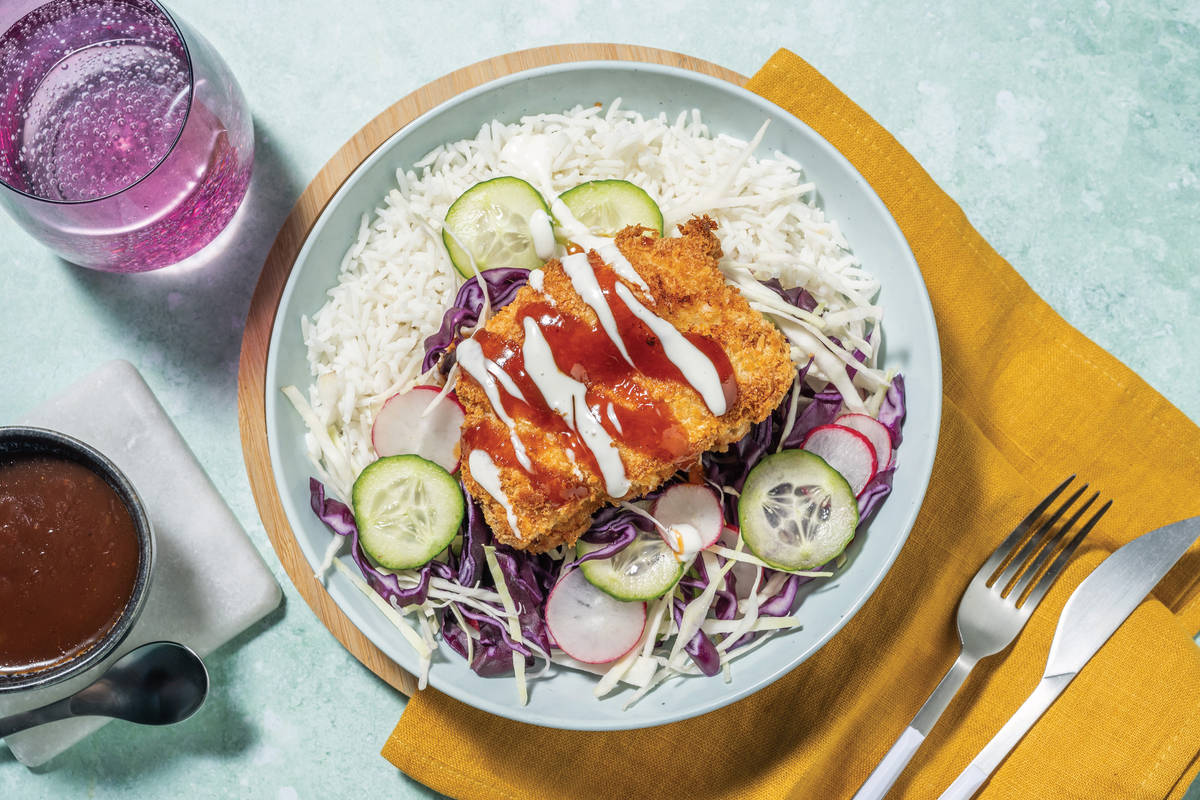 BBQ Plum Tonkatsu-Style Pork