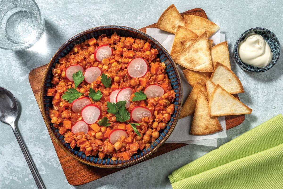 Moroccan-Style Chickpea Bowl