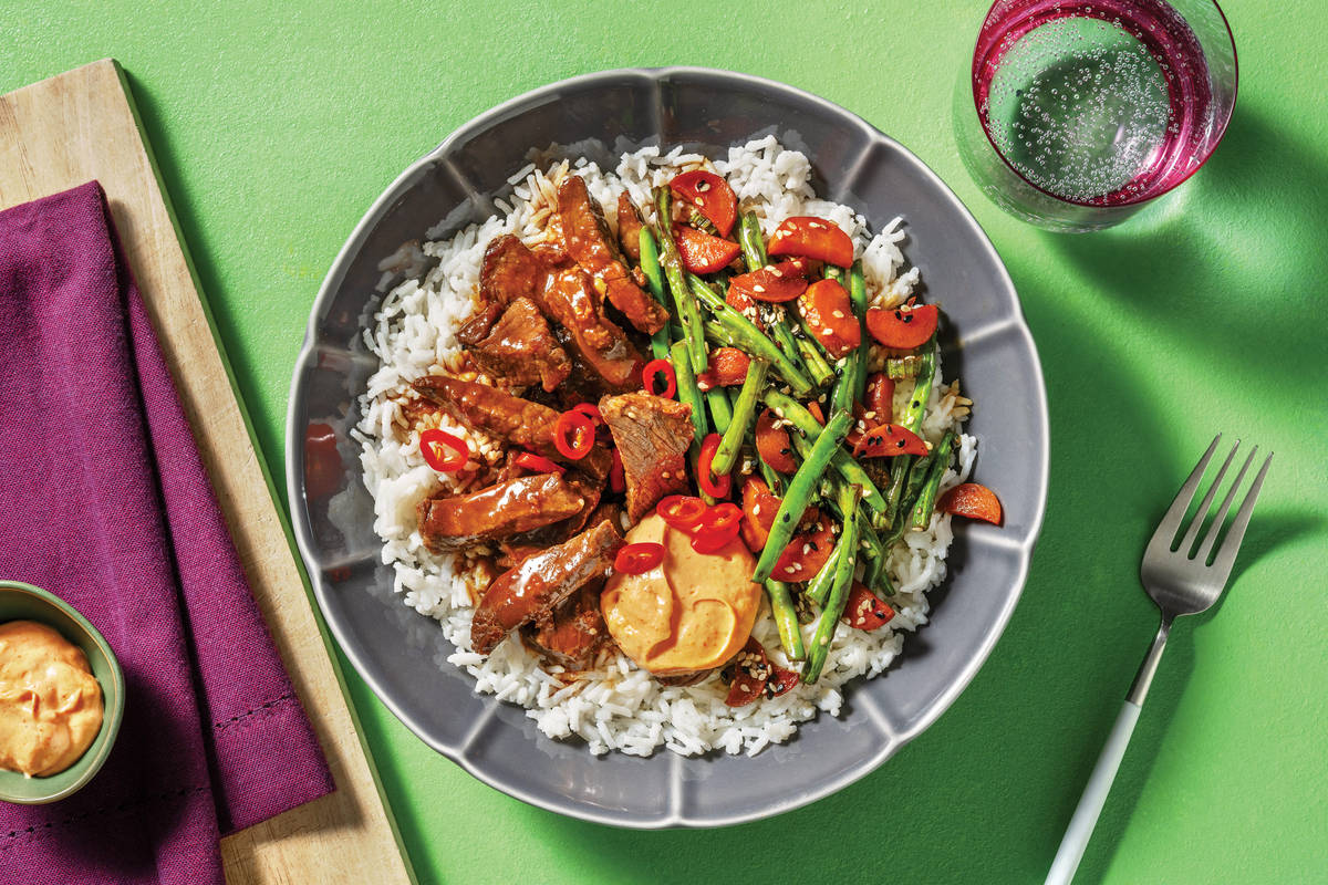 Japanese-Style Beef Rump & Veggies