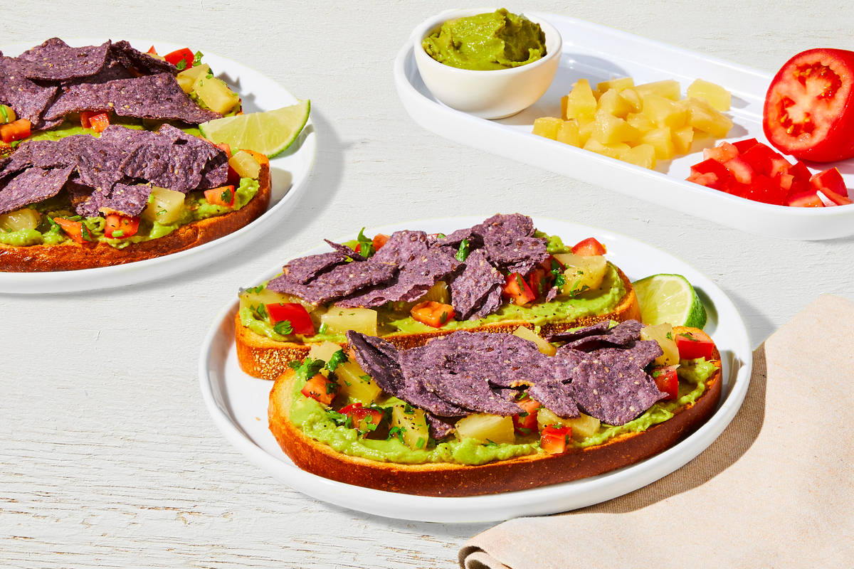 Avocado & Pineapple Salsa Breakfast Toasts