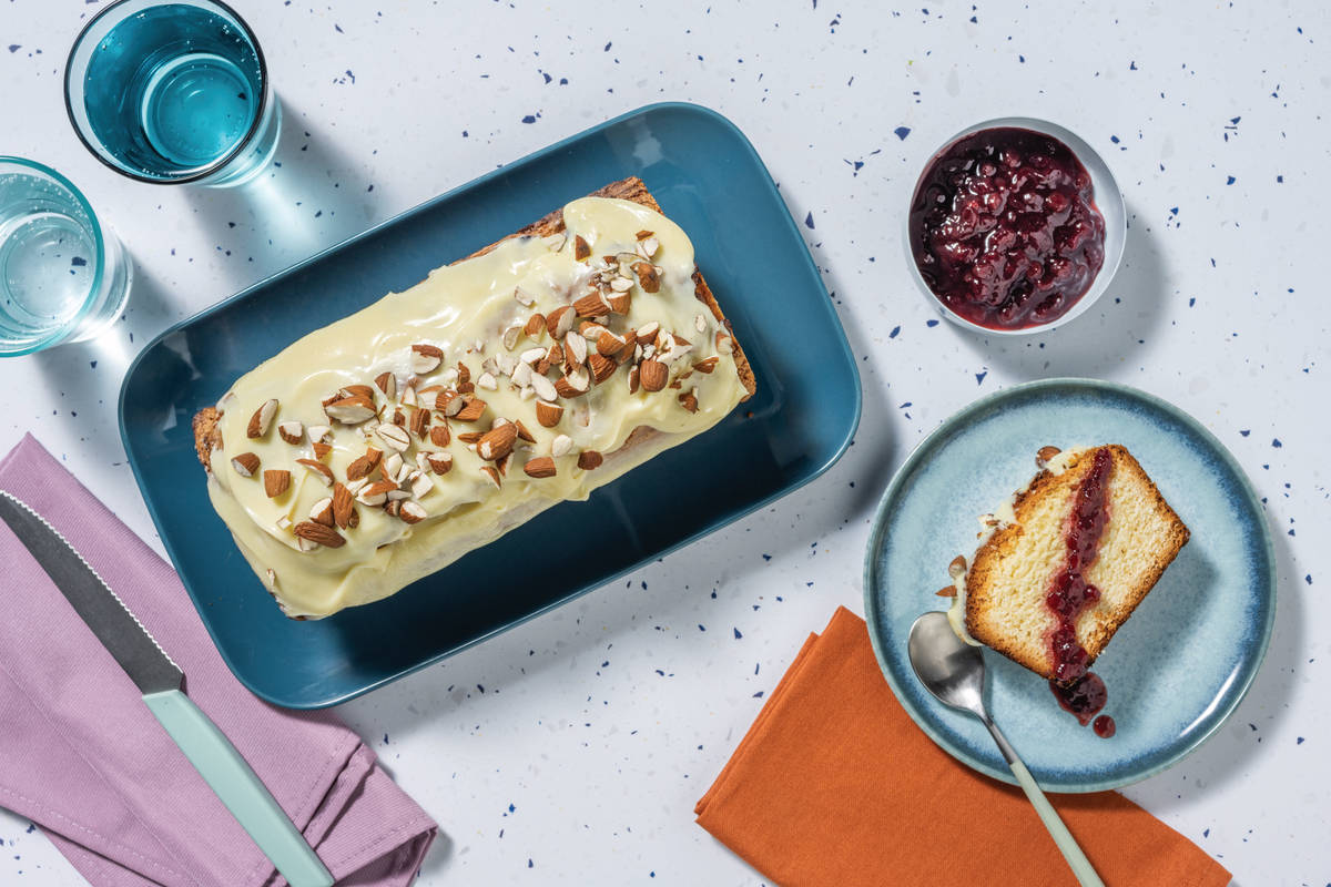 Almond Cake & Berry Compote