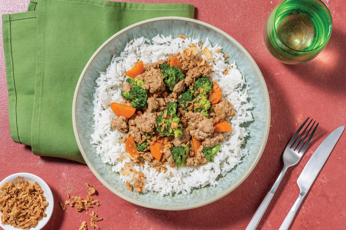 Asian Sweet-Soy Pork & Veggie Stir-Fry