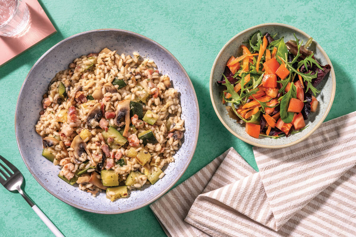 Bacon, Mushroom & Parmesan Risotto