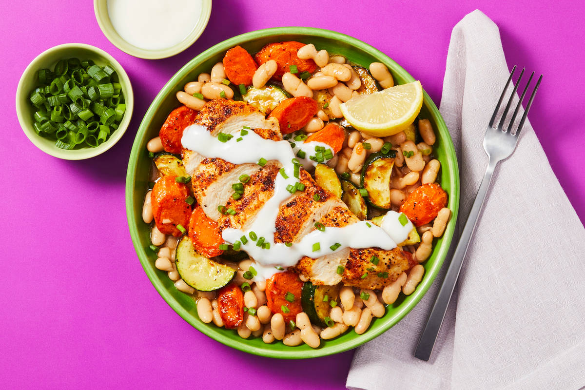 Smoky Paprika Chicken with White Beans