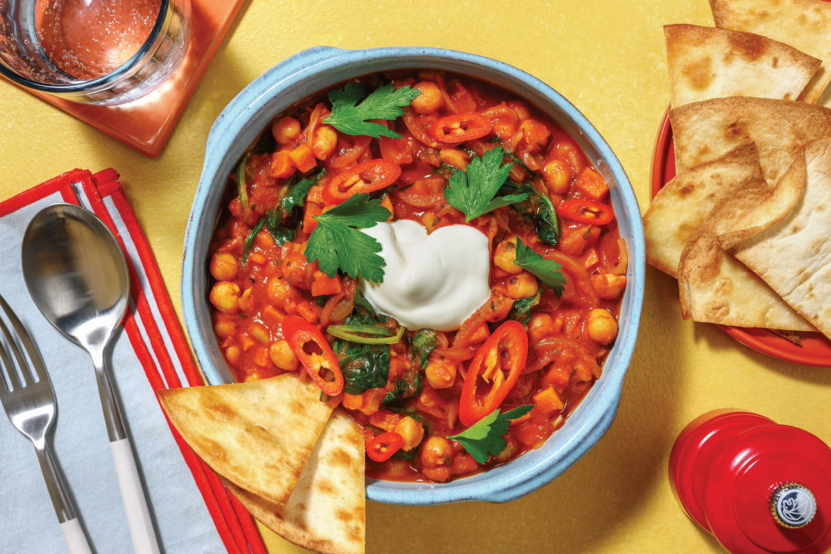 Quick Chermoula Beef & Chickpea Bowl