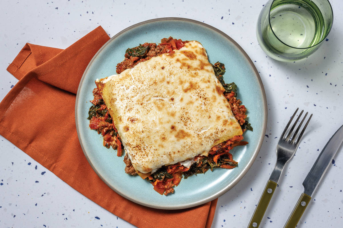 Homey Beef Lasagne & Cheesy Bechamel Sauce