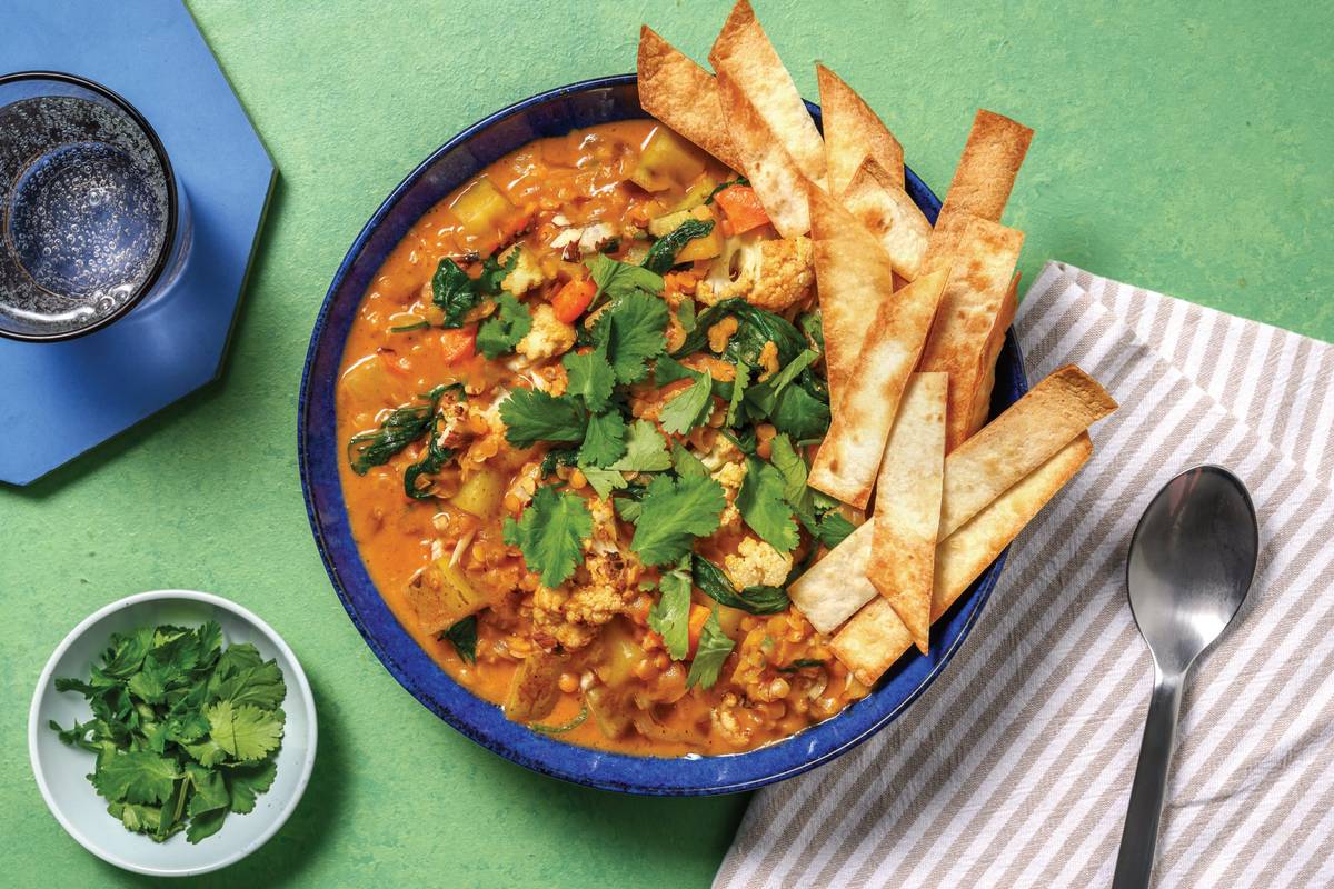 Mumbai Chicken, Potato & Cauliflower Dhal