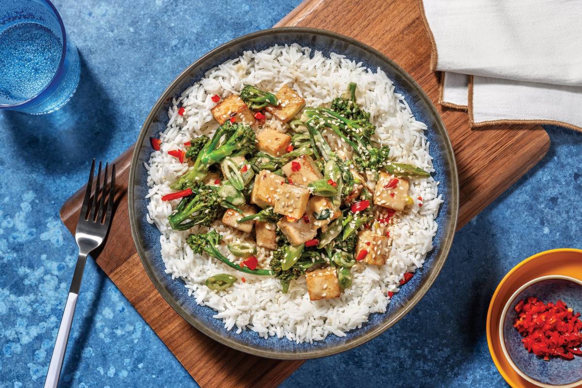 Satay Tofu & Coconut Ginger Lemongrass Sauce
