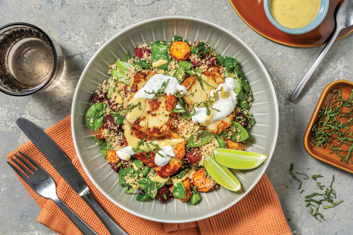 Double Golden Haloumi & Lime Couscous