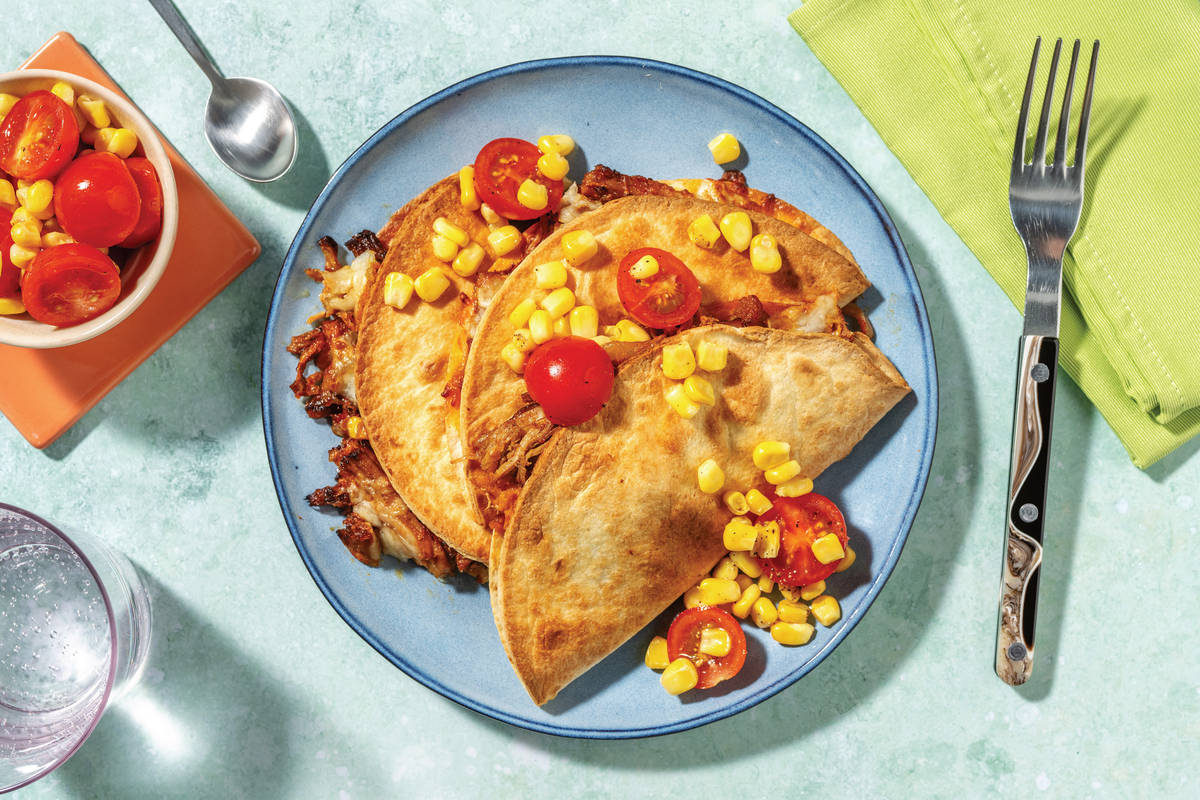 All-American Beef Brisket Quesadillas