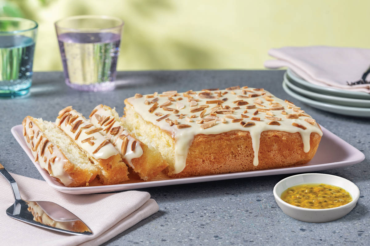 Lemon Drizzle Cake & Almond Crunch