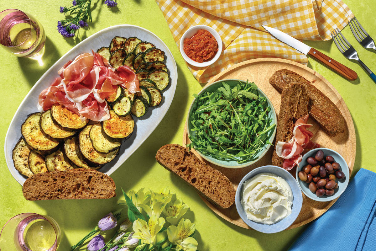 Mediterranean Antipasto Picnic Platter