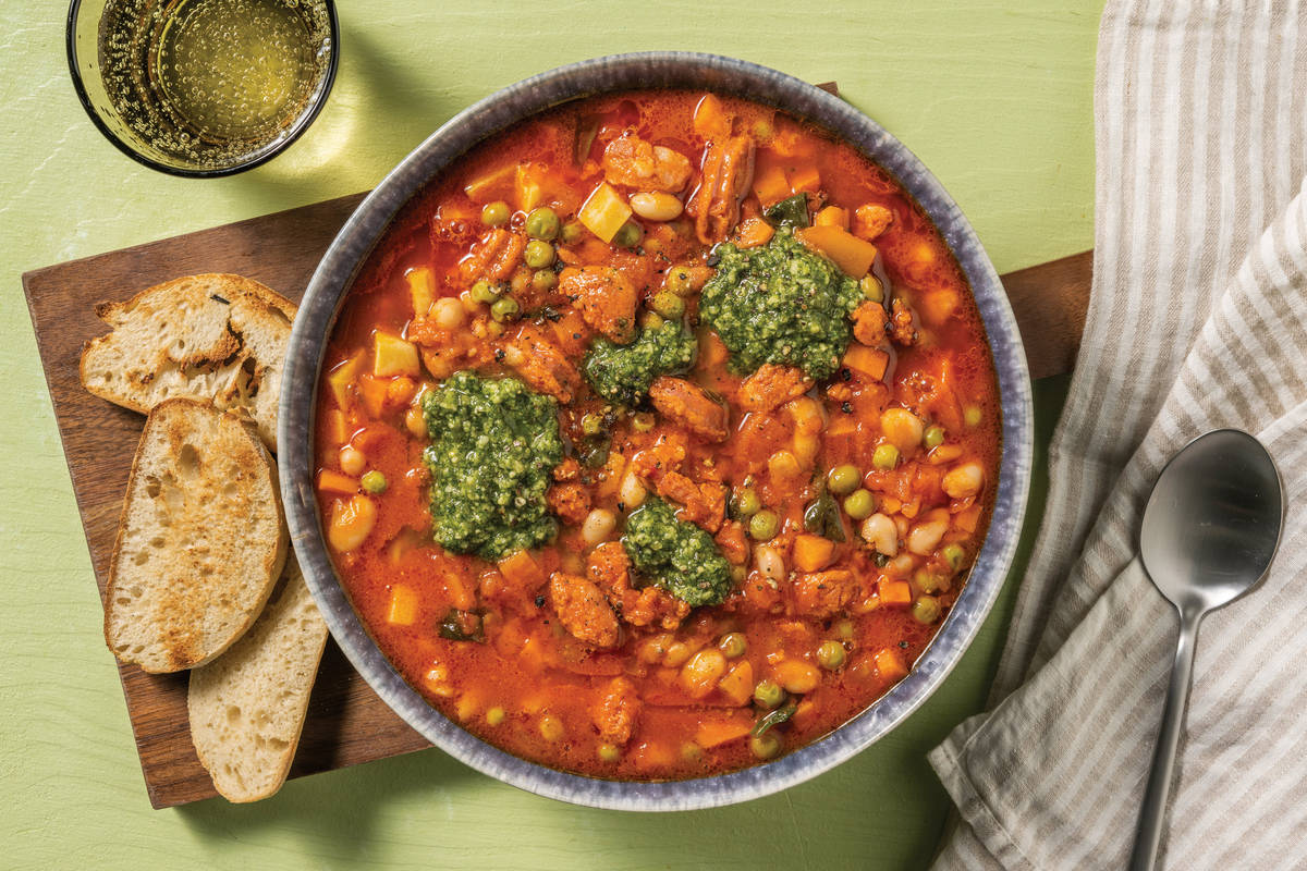 One-Pot Chicken & Cannellini Bean Soup