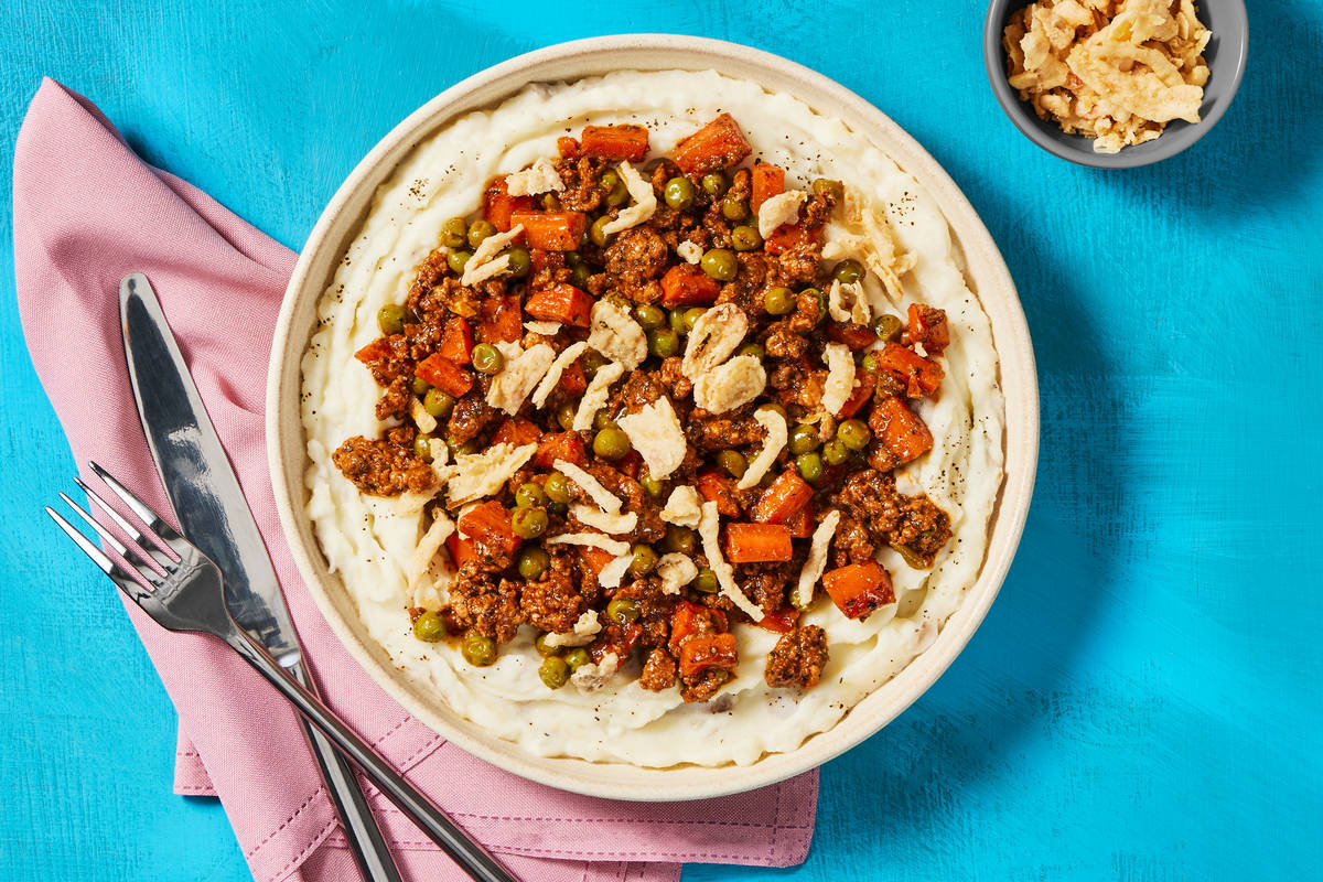 Beef Ragù Over Creamy Mashed Potatoes