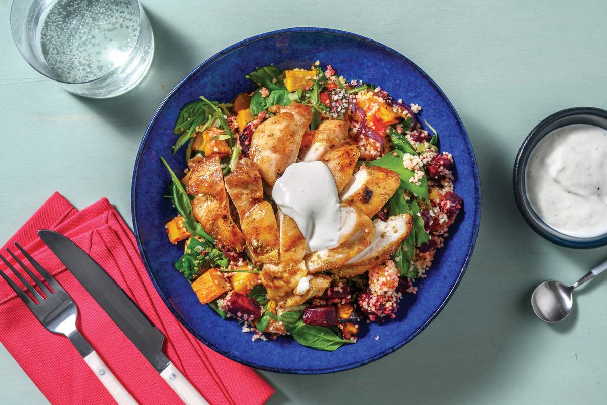 Middle Eastern Chicken & Veggie Couscous