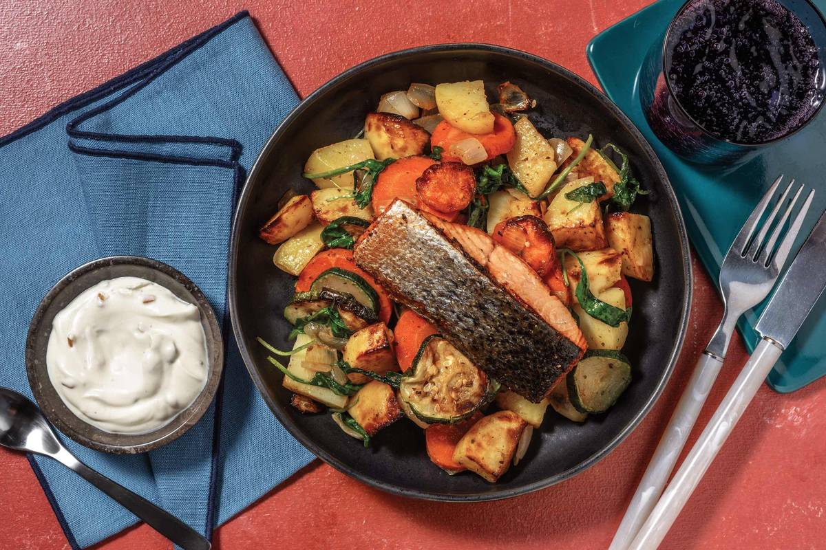 Double Oven Baked Indian-Spiced Salmon