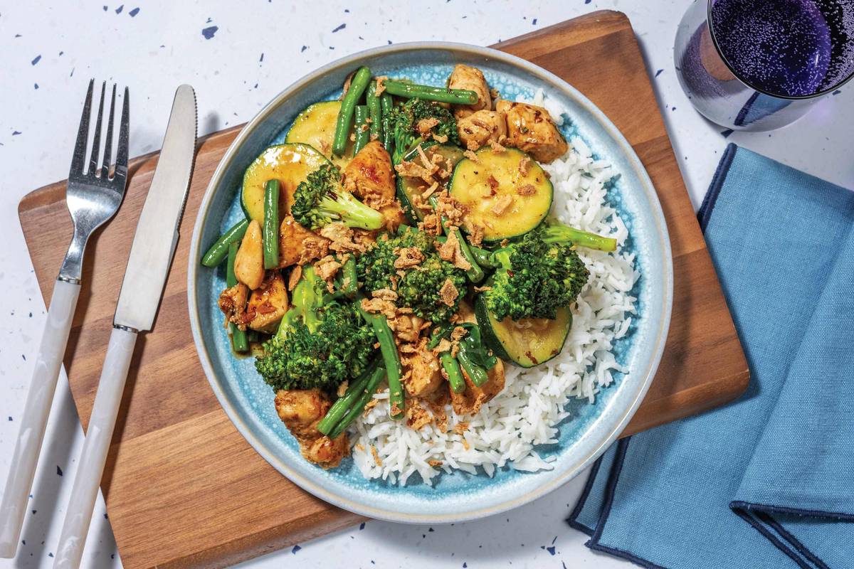 Chinese BBQ Beef & Veggie Stir-Fry