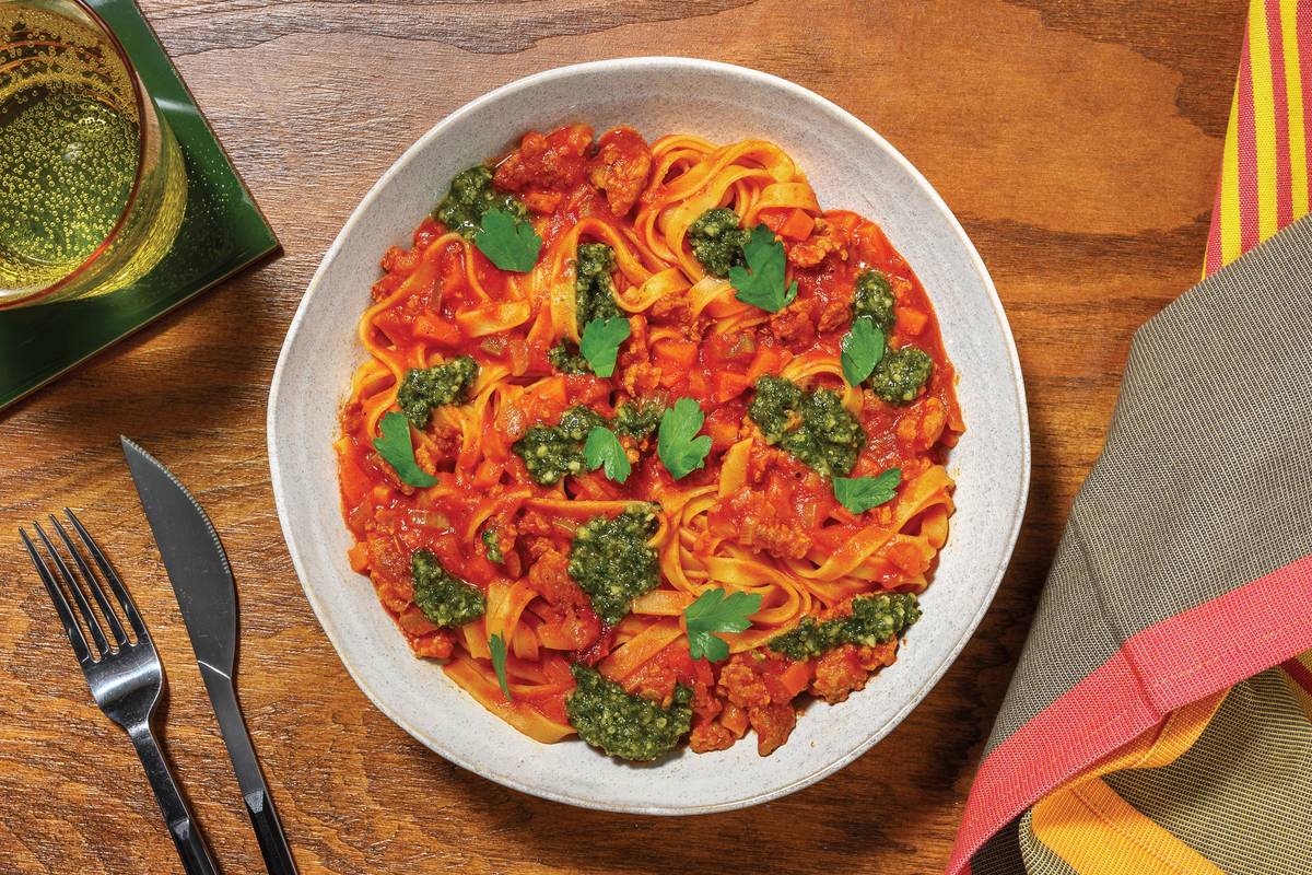 Beef Mince Ragu & Fettuccine
