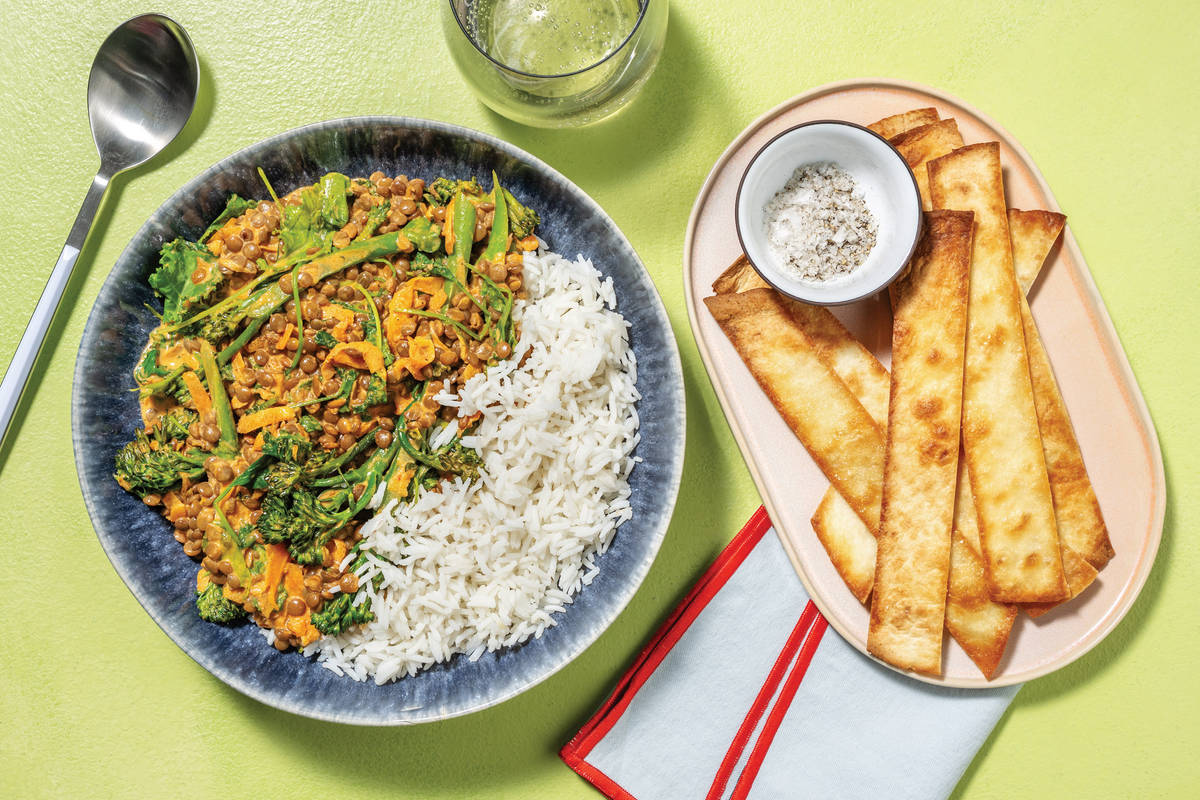 Indian Coconut Lentils & Green Beans