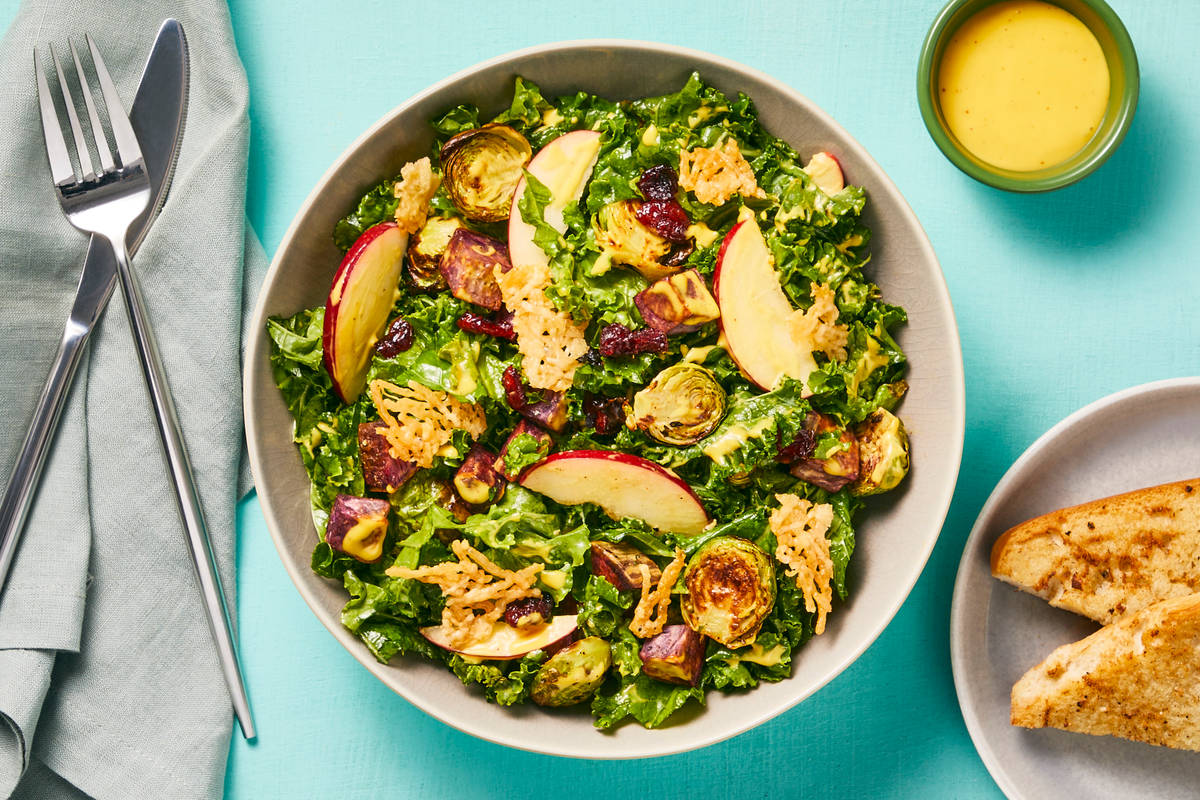 Chicken & Cranberry-Apple Kale Salad