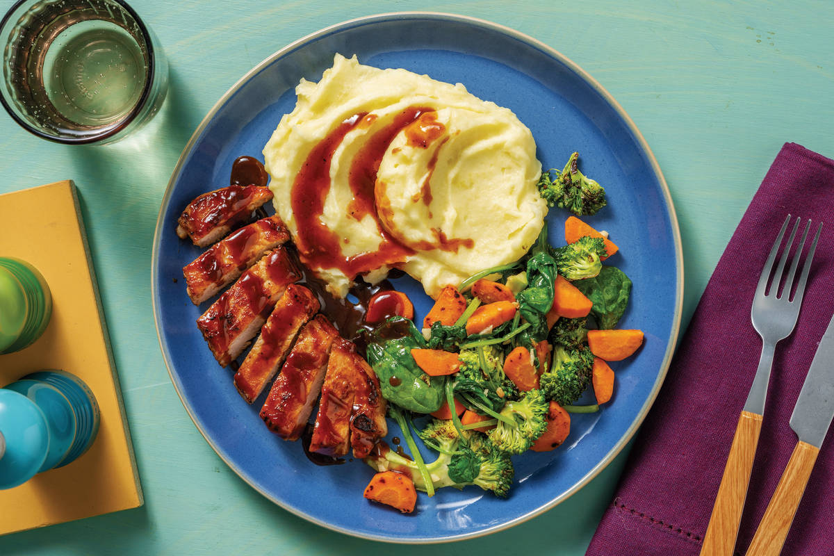 Sticky Honey BBQ Chicken Steaks