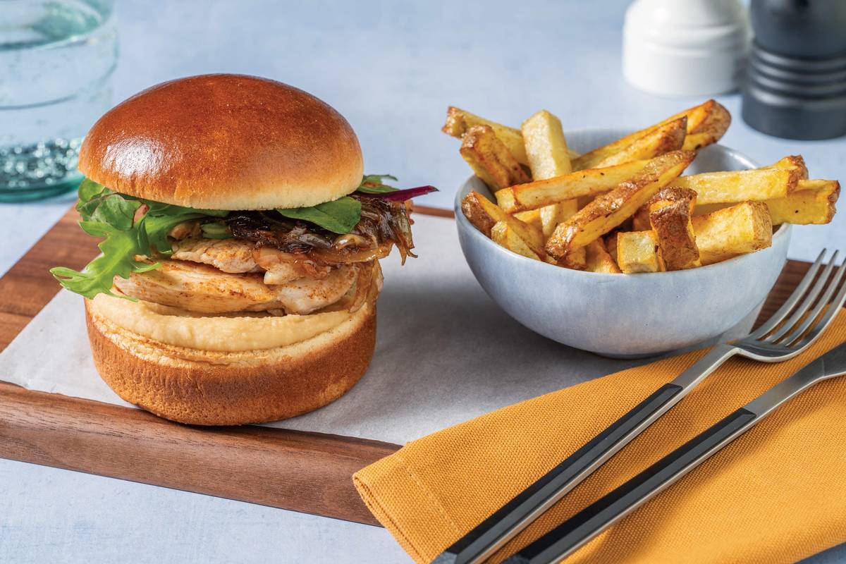 HelloHero: Middle Eastern Halloumi Burger