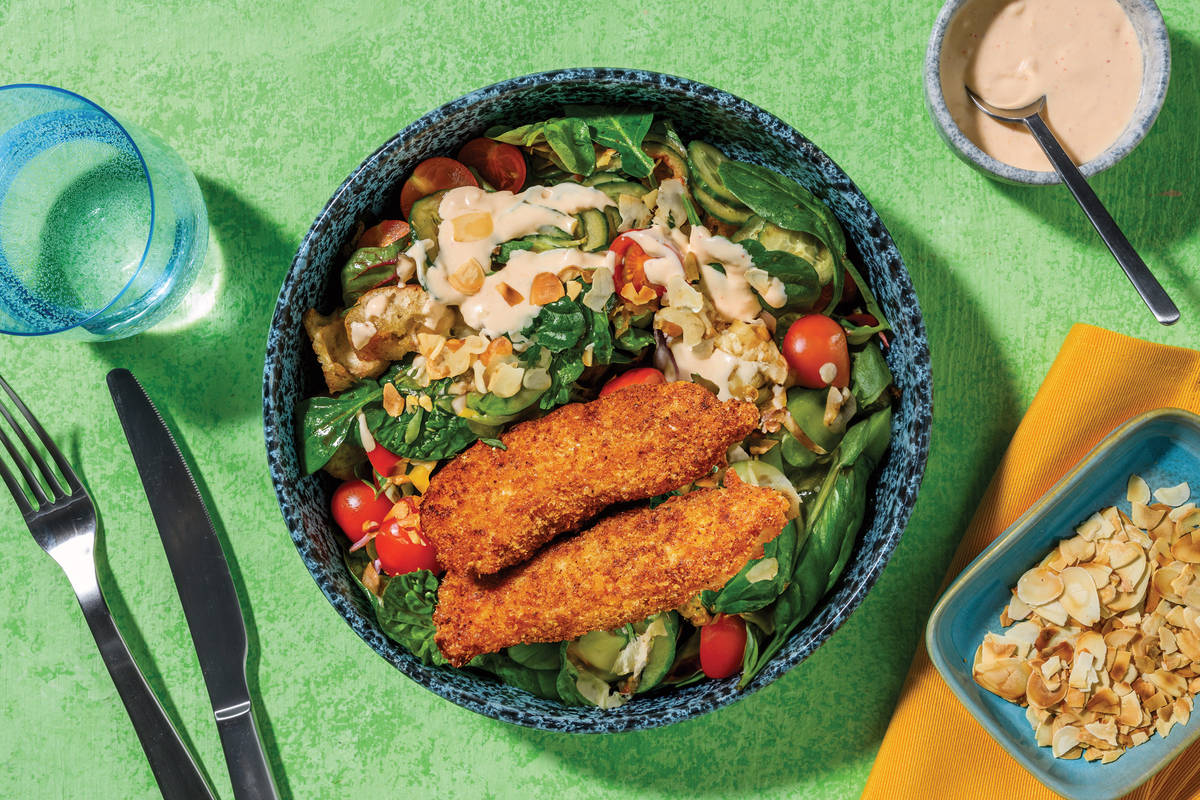 Plant-Based Chick’n & Sweet Chilli Mayo Salad