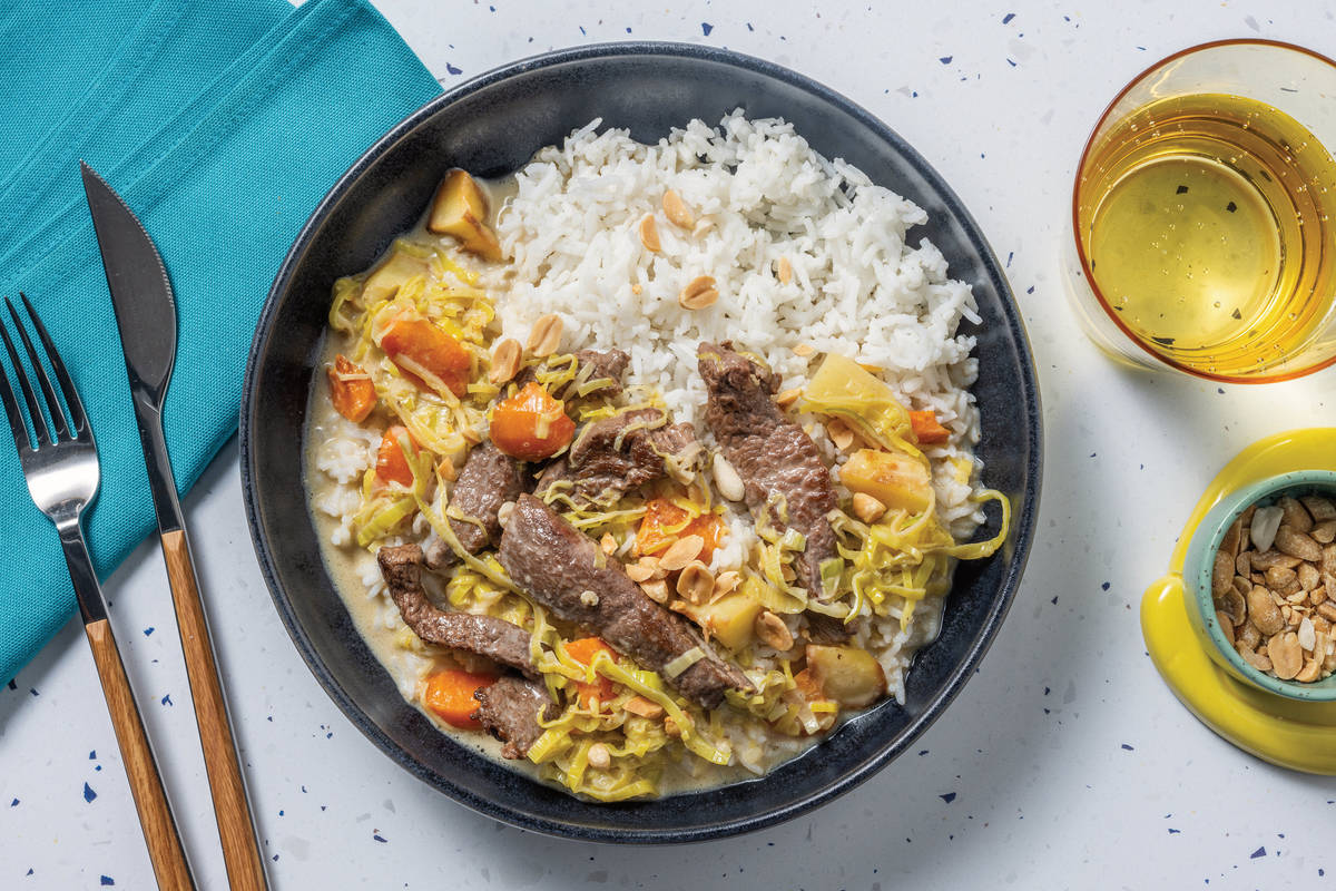 Sri Lankan Beef & Leek Coconut Curry