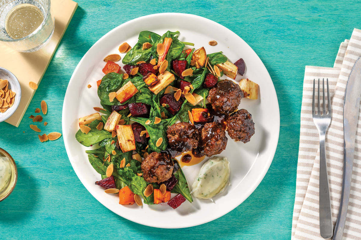 BBQ-Glazed Lamb Meatballs