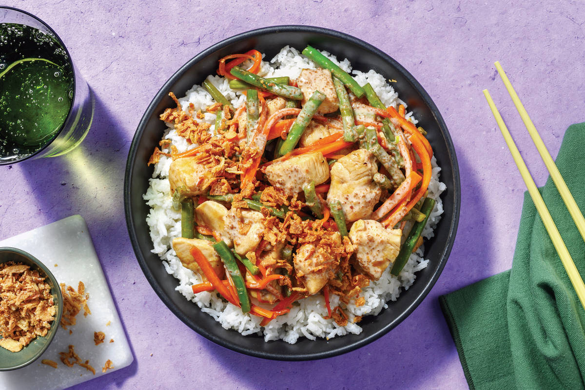 Ginger Sauce Chicken & Veggies