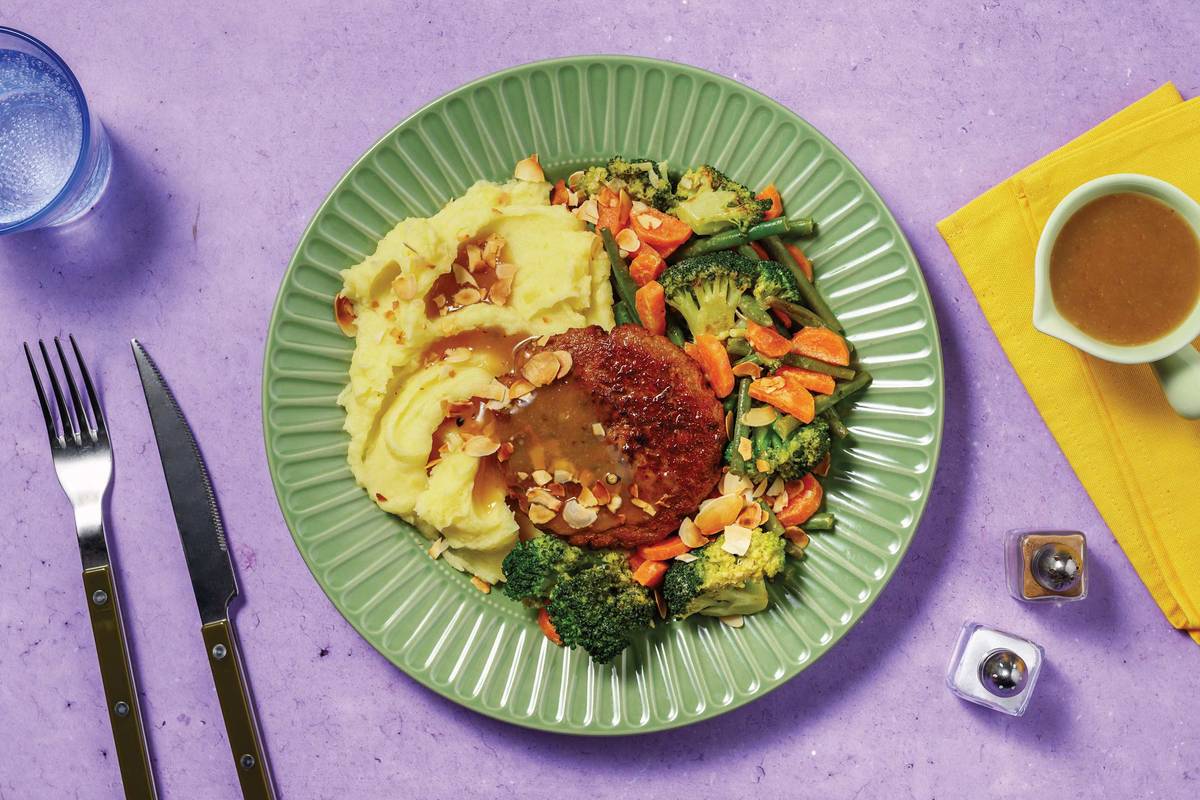 Plant-Based Patty & Onion Gravy